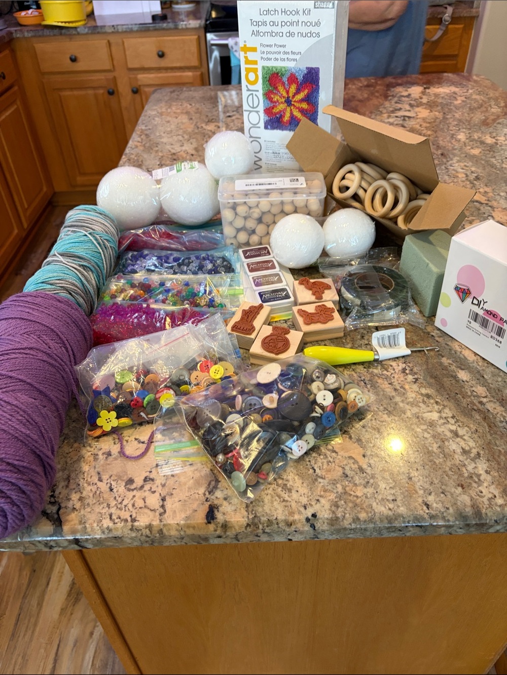Crafters bundle beads and buttons and more